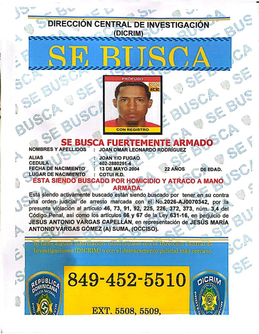 Apresan sujeto acusado de quitar la vida a hombre que defendía a su nieto de atraco en Cotuí