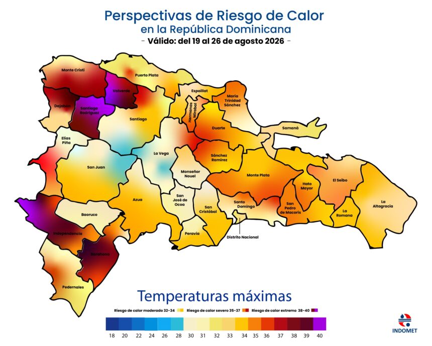 Calor extremo en RD alcanza los 40.2 °C y seguirá durante los próximos días