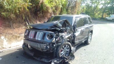 Accidente de tránsito en carretera Miches–Santa Cruz de El Seibo deja solo daños materiales
