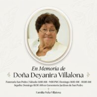 Fuerza del Pueblo lamenta el fallecimiento de doña Deyanira Villalona, madre del exsenador Franklin Peña