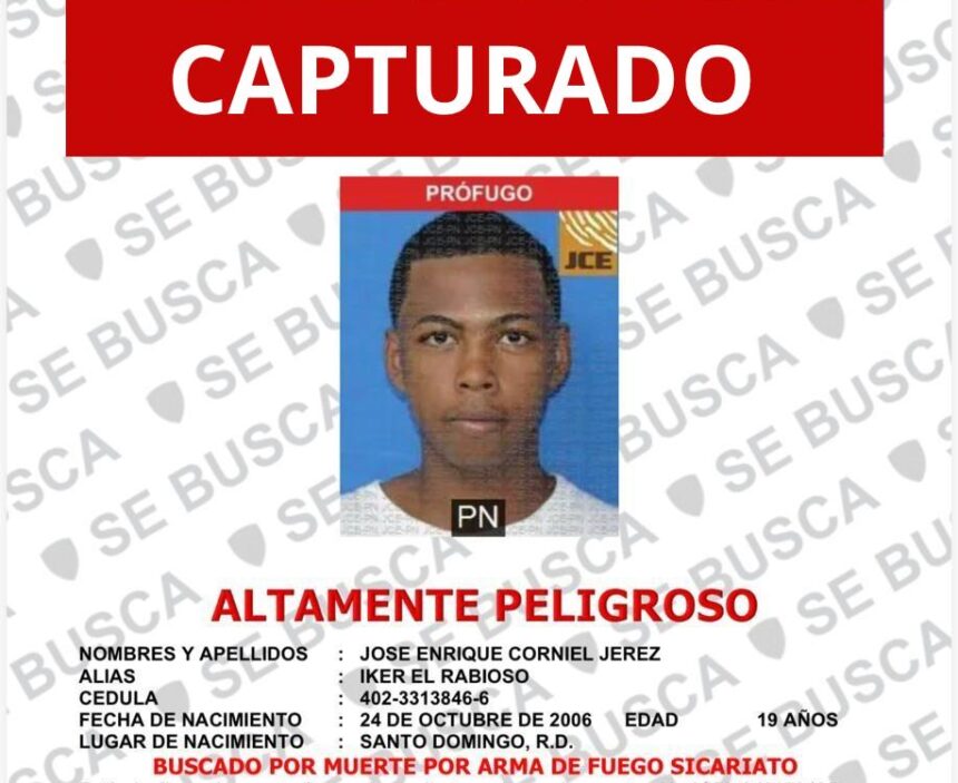“Iker El Rabioso” se entrega a la Policía por muerte de dirigente comunitario en Los Alcarrizos