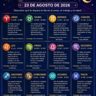 Horóscopo del 23 de agosto de 2026: predicciones y números de la suerte