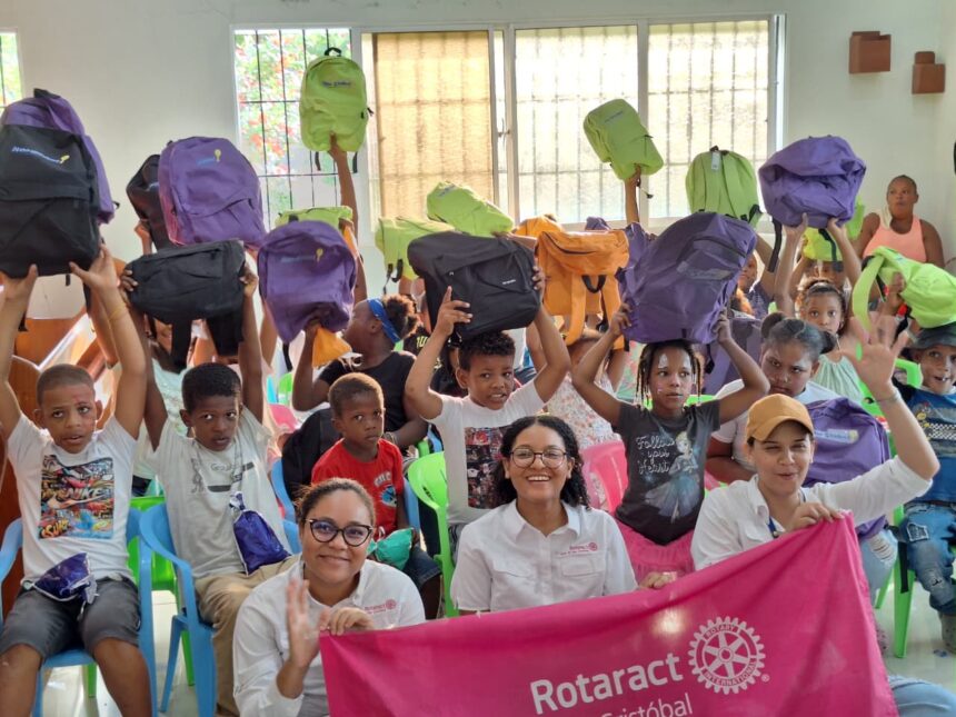 Club Rotaract San Cristóbal realiza jornada “Escuela con Rotaract” para apoyar a 80 niños