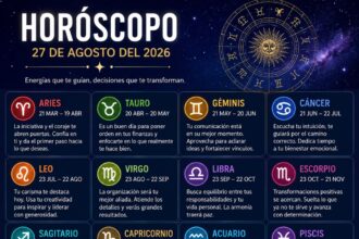 Horóscopo de hoy, jueves 27 de agosto de 2026: descubre qué te deparan los astros