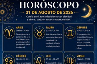Horóscopo del 31 de agosto de 2026: descubre qué te deparan los astros y tu número de la suerte