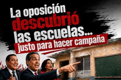 La oposición descubrió las escuelas… justo para hacer campaña