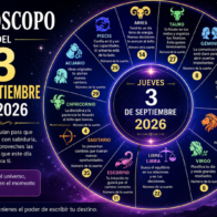 Horóscopo del 3 de septiembre de 2026: descubre qué tienen preparado los astros para tu signo