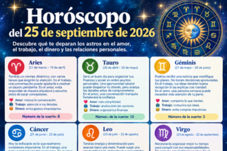 Horóscopo del 25 de septiembre de 2026: predicciones para los 12 signos