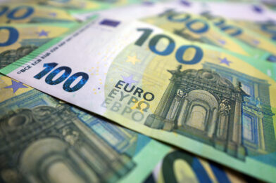 Billetes de euro.