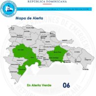 COE mantiene alerta verde en seis demarcaciones por vaguada