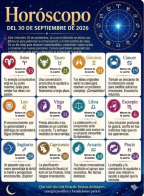 Horóscopo del 30 de septiembre de 2026: predicciones para cada signo