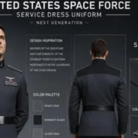 Trump enseña el nuevo uniforme de la Fuerza Espacial y las redes lo comparan con el traje de las SS del régimen nazi