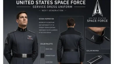 Trump enseña el nuevo uniforme de la Fuerza Espacial y las redes lo comparan con el traje de las SS del régimen nazi