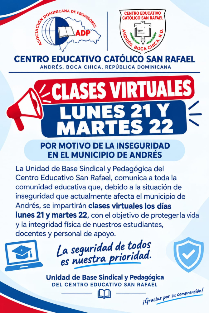 Delincuencia en Boca Chica obliga a colegio a suspender clases presenciales