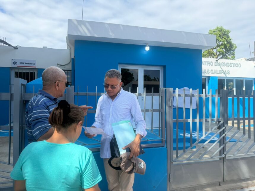 Diputado Cecilio García supervisa avances del nuevo Centro de Diagnóstico de Las Galeras