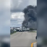 Un avión de carga de Amazon se estrella en el aeropuerto de Miami