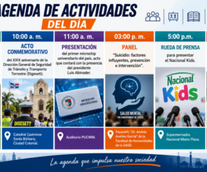 Agenda del día: jueves 10 de septiembre de 2026