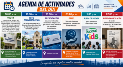 Agenda del día: jueves 10 de septiembre de 2026
