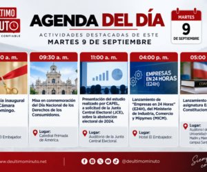 Agenda del día: miércoles 9 de septiembre de 2026