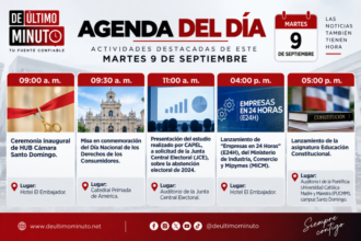 Agenda del día: miércoles 9 de septiembre de 2026