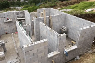 Construcción de viviendas.