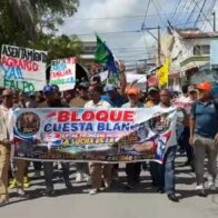 FALPO marcha en San Francisco y cuestiona avances en las obras prometidas