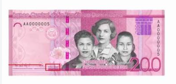 Nuevo billete de RD$200 circulará desde el próximo lunes