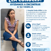 Hospital Padre Billini solicita ayuda para localizar familiares de mujer encontrada en la vía pública