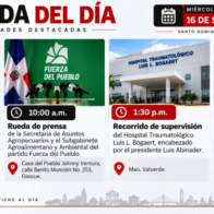 Agenda del día: miércoles 16 de septiembre de 2026
