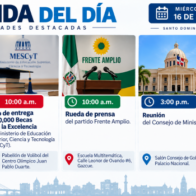 Agenda del día: jueves 17 de septiembre de 2026