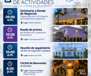 Agenda del día: lunes 21 de septiembre de 2026