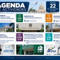 Agenda del día: martes 22 de septiembre de 2026