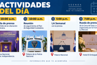 Agenda del día: lunes 7 de septiembre de 2026