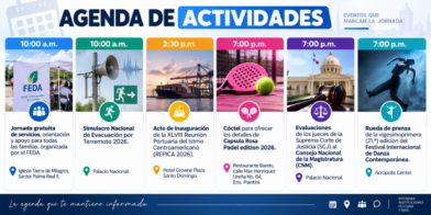 Agenda del día: martes 8 de septiembre de 2026