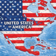 Trump publica un mapa en el que la bandera de EE.UU. cubre México, el Caribe y Canadá