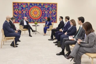 Delcy Rodríguez se reúne con autoridades del Banco Mundial, FMI y BID en Nueva York