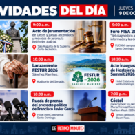 Agenda del día: jueves 1 de octubre de 2026