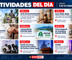 Agenda del día: jueves 1 de octubre de 2026
