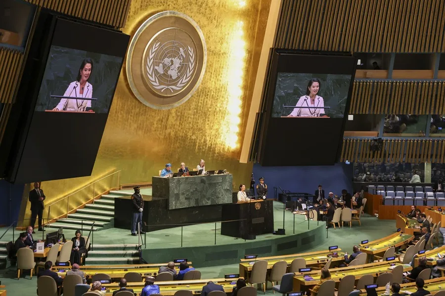 Keiko Fujimori defiende en la ONU la lucha contra el crimen organizado en Perú como su primer desafío de Gobierno
