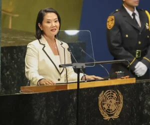 Keiko Fujimori defiende en la ONU la lucha contra el crimen organizado en Perú como su primer desafío de Gobierno