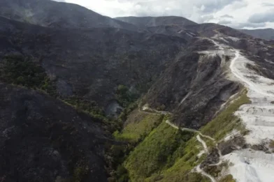 Incendio arrasa 3.000 hectáreas de bosque, redes de agua y cultivos en norte de Colombia