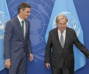Pedro Sánchez y António Guterres abordan en Nueva York asuntos internacionales y globales