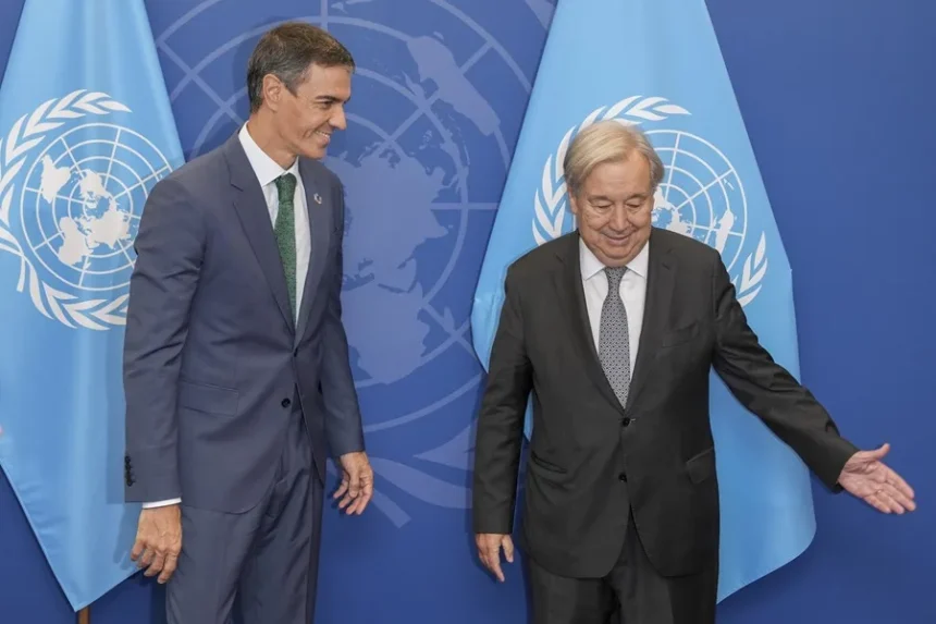 Pedro Sánchez y António Guterres abordan en Nueva York asuntos internacionales y globales