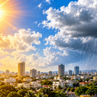 Indomet prevé temperaturas elevadas y aguaceros locales este miércoles