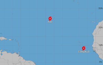 La tormenta Gonzalo surge en el Atlántico mientras Fay se fortalece