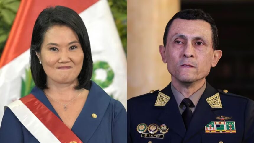 Keiko Fujimori oficializa al nuevo jefe de la PNP tras la salida de Óscar Arriola