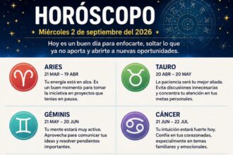 Horóscopo del 2 de septiembre de 2026: predicciones y números de la suerte