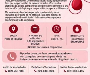 Arismendy solicita donantes de sangre previo a intervención quirúrgica