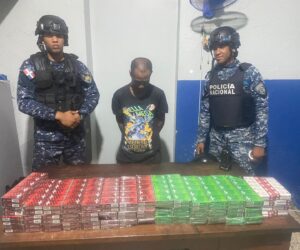 Policía apresa hombre con más de 9,000 cigarrillos ilegales en Las Matas de Farfán