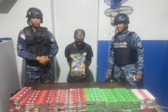 Policía apresa hombre con más de 9,000 cigarrillos ilegales en Las Matas de Farfán